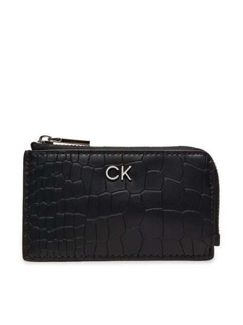 CK DAILY ZIP CARDHOLDER_CROCO CALVIN KLEIN | K60K612191/BEH